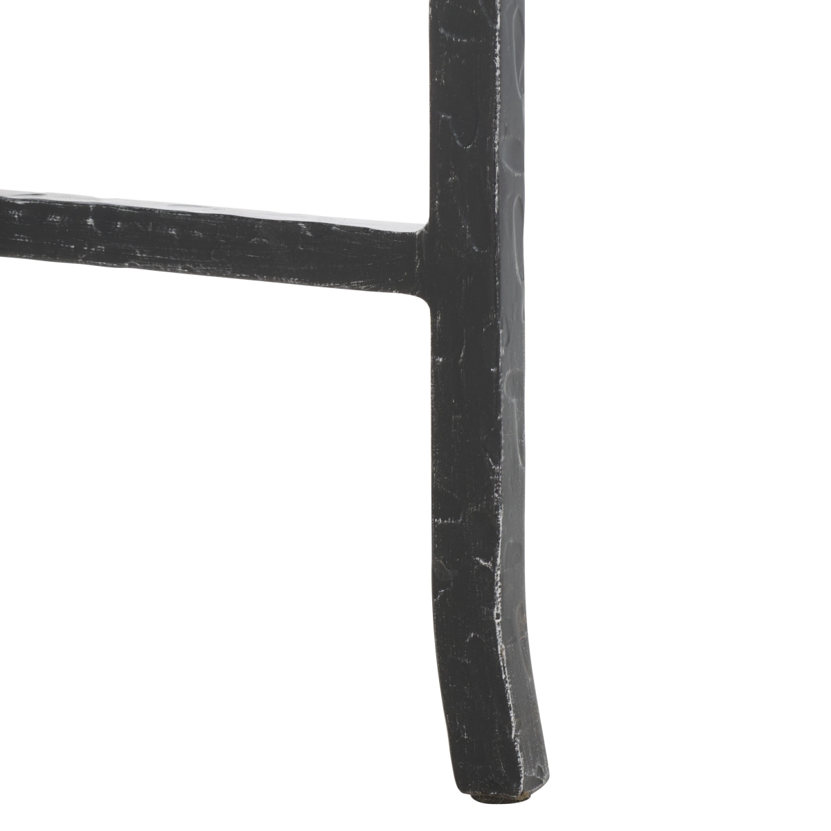 Tauri Metal Round Coffee Table - Black/Clear - Image 3