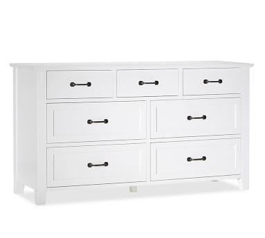 Stratton 7-Drawer Wide Dresser, Pure White - Image 3