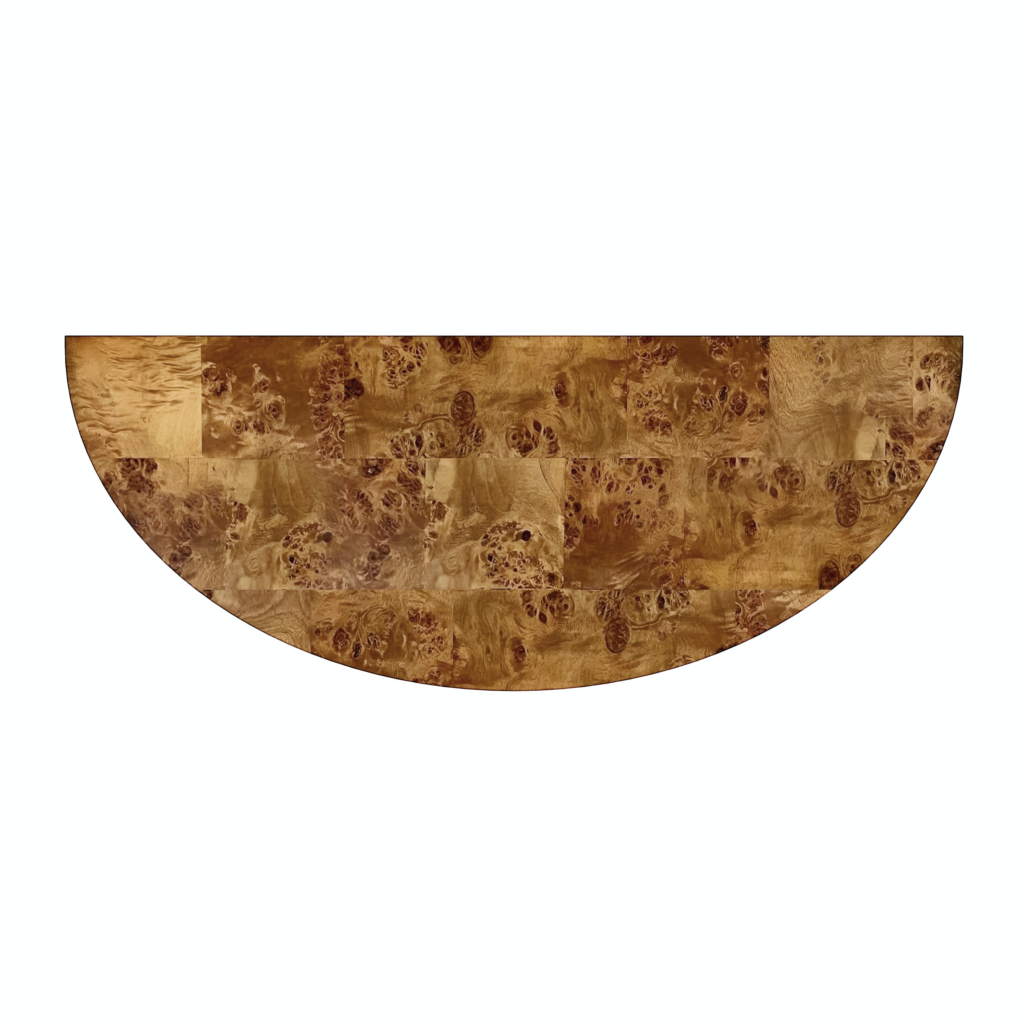Hampton Traditional Burl Console Table - Image 3