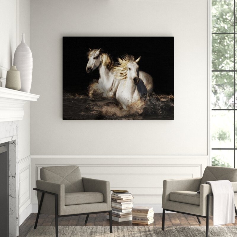Chelsea Art Studio Camarague Horses by Bobbie Goodrich - Graphic Art - Image 0