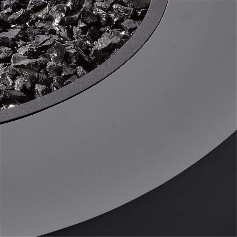 Ark Round Graphite Black Concrete Fire Table - Image 2