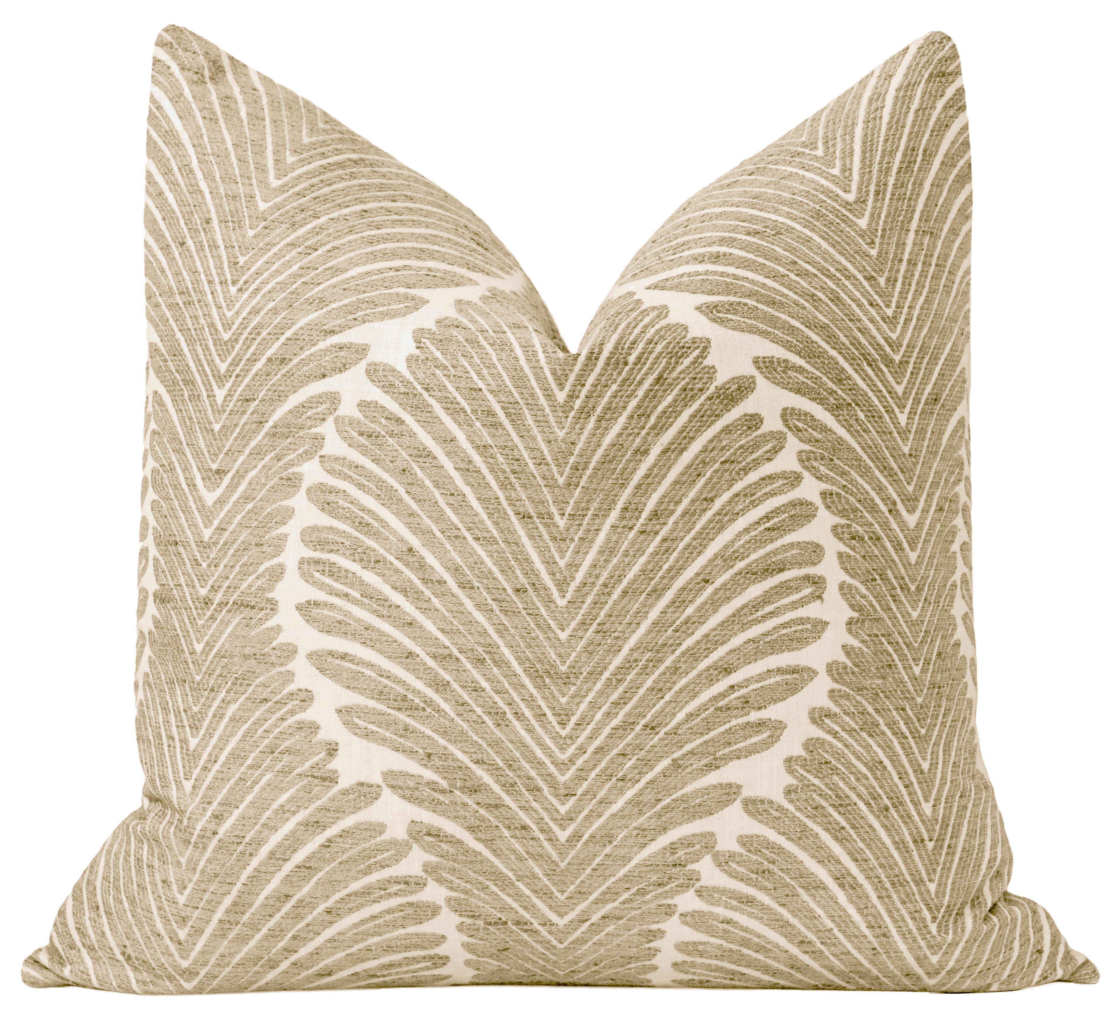 Musgrove Chenille Pillow Cover, Natural, 20" x 20" - Image 0