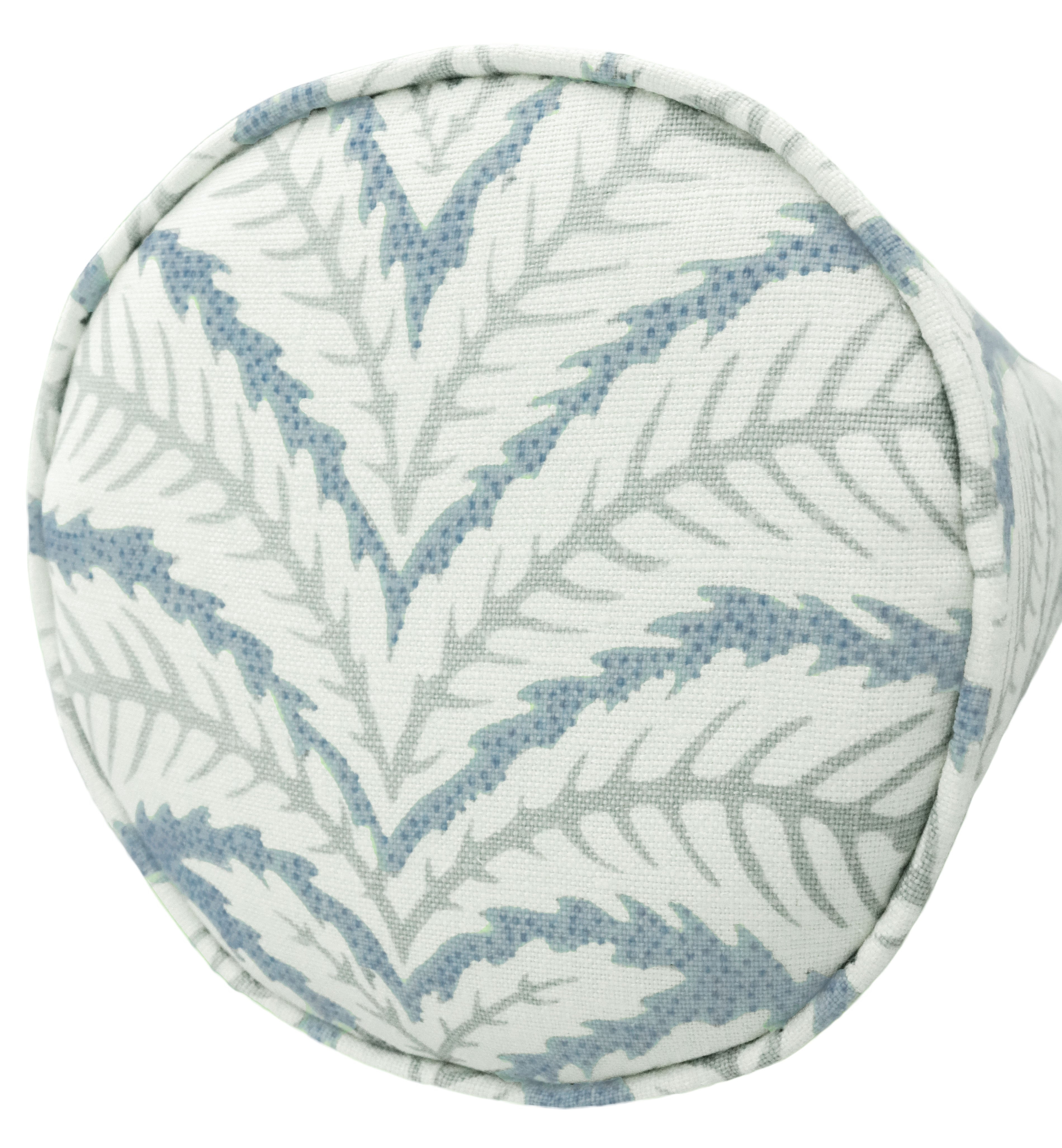 THE BOLSTER :: TALAVERA LINEN // AQUA | BRUNSCHWIG & FILS - TWIN // 9" X 24" - Image 2