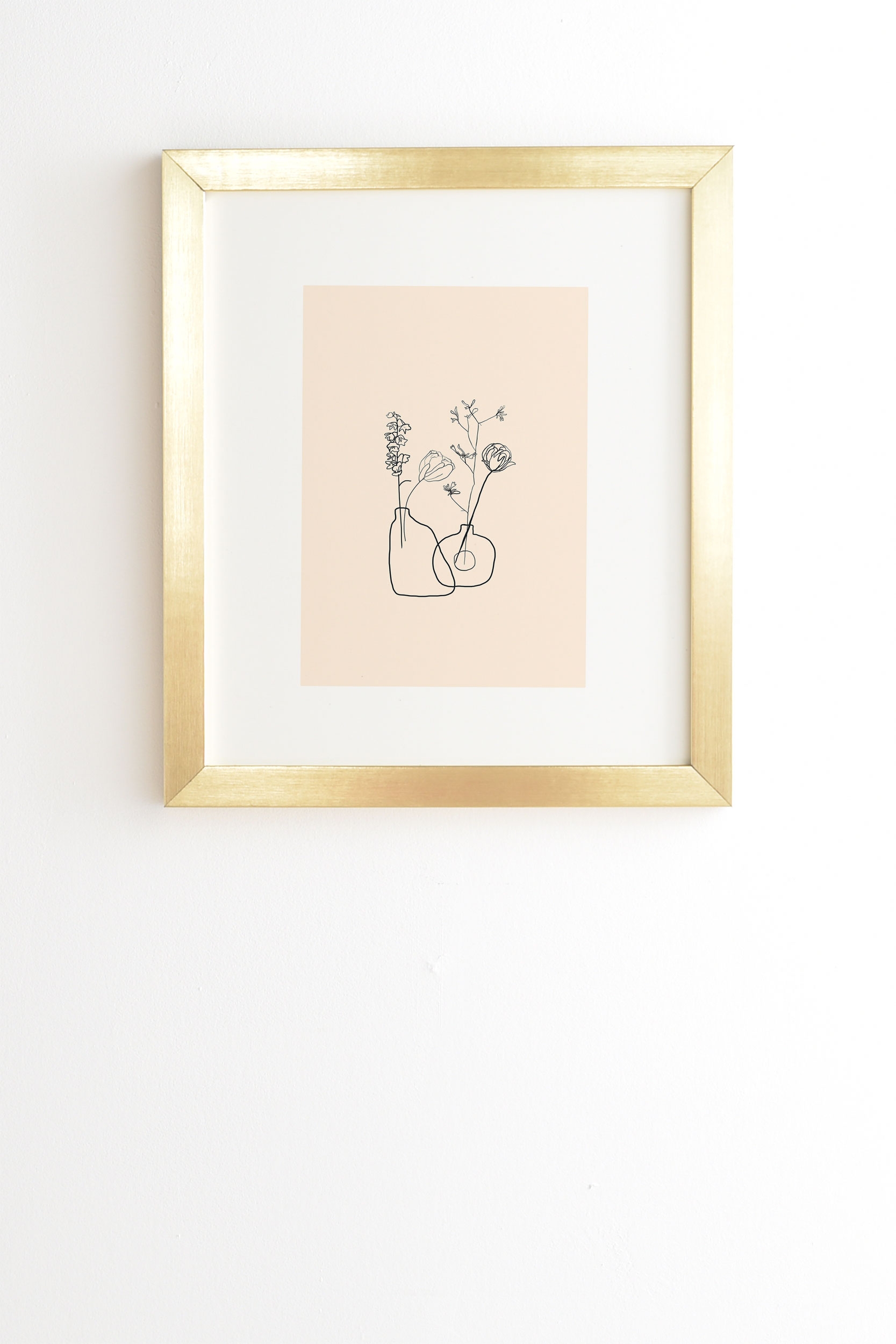 Vases by Jae Polgar - Framed Wall Art Basic Gold 12" x 12" - Image 0