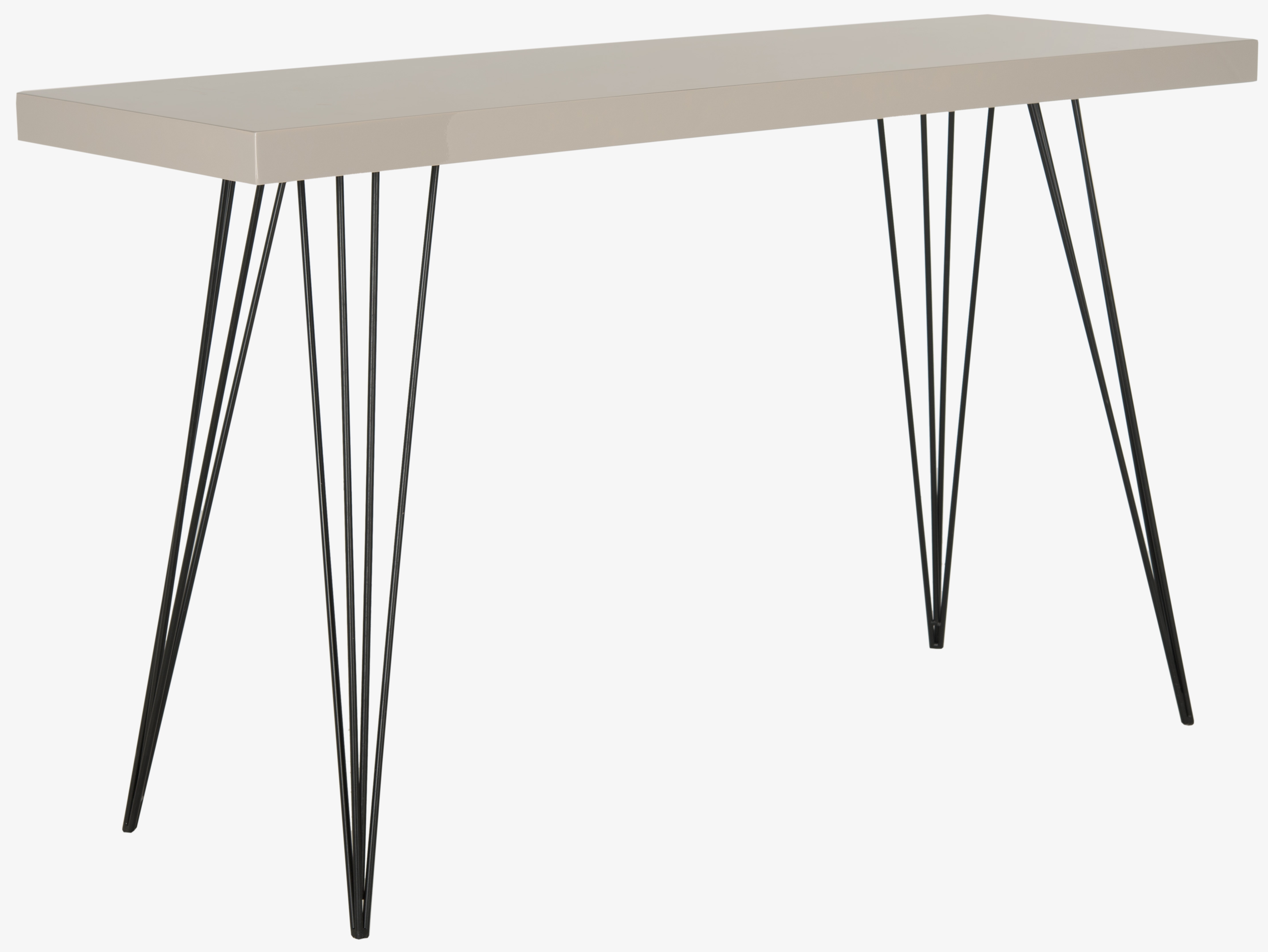 Wolcott Console Table - Taupe/Black - Safavieh - Image 3