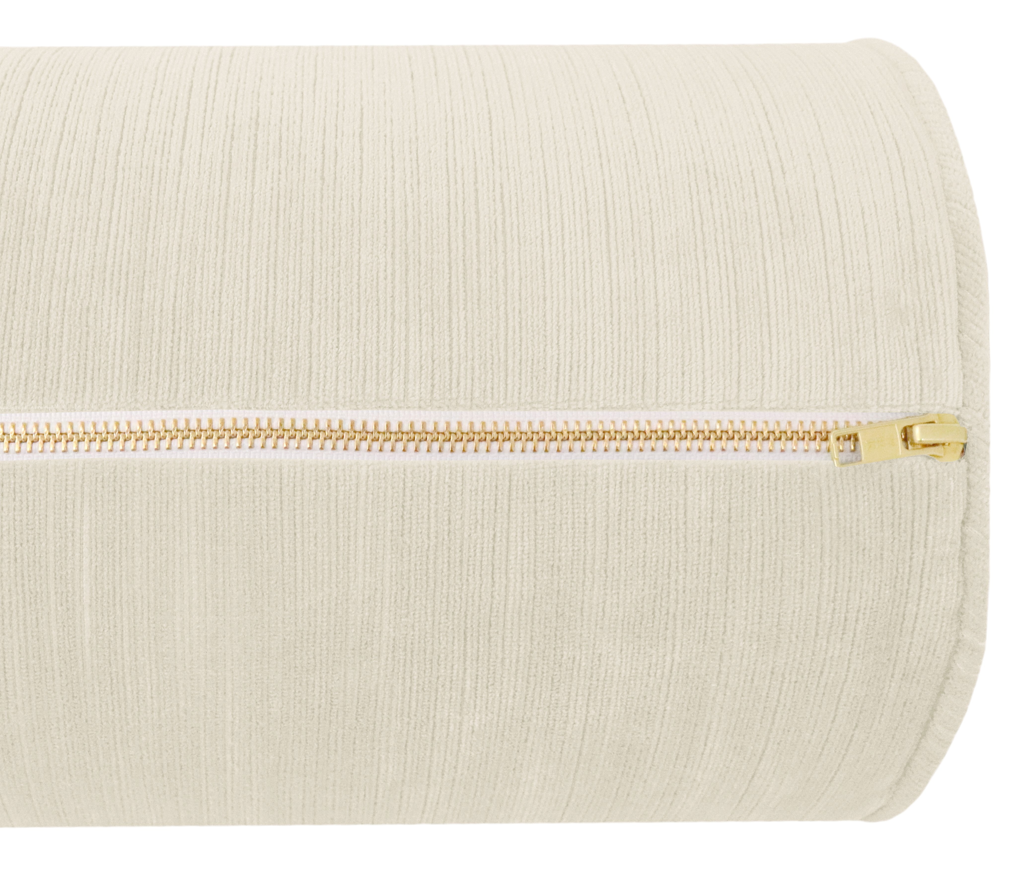 THE BOLSTER :: STRIE VELVET // CASHMERE - QUEEN // 9" X 36" - Image 3