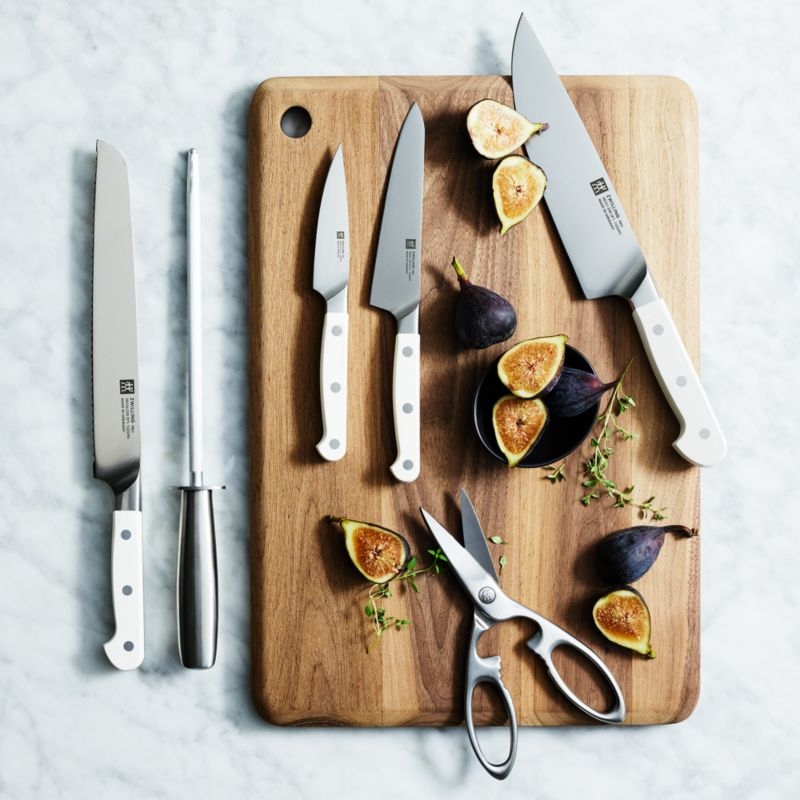 ZWILLING ® Pro Le Blanc 7-Piece Acacia Knife Block Set - Image 1