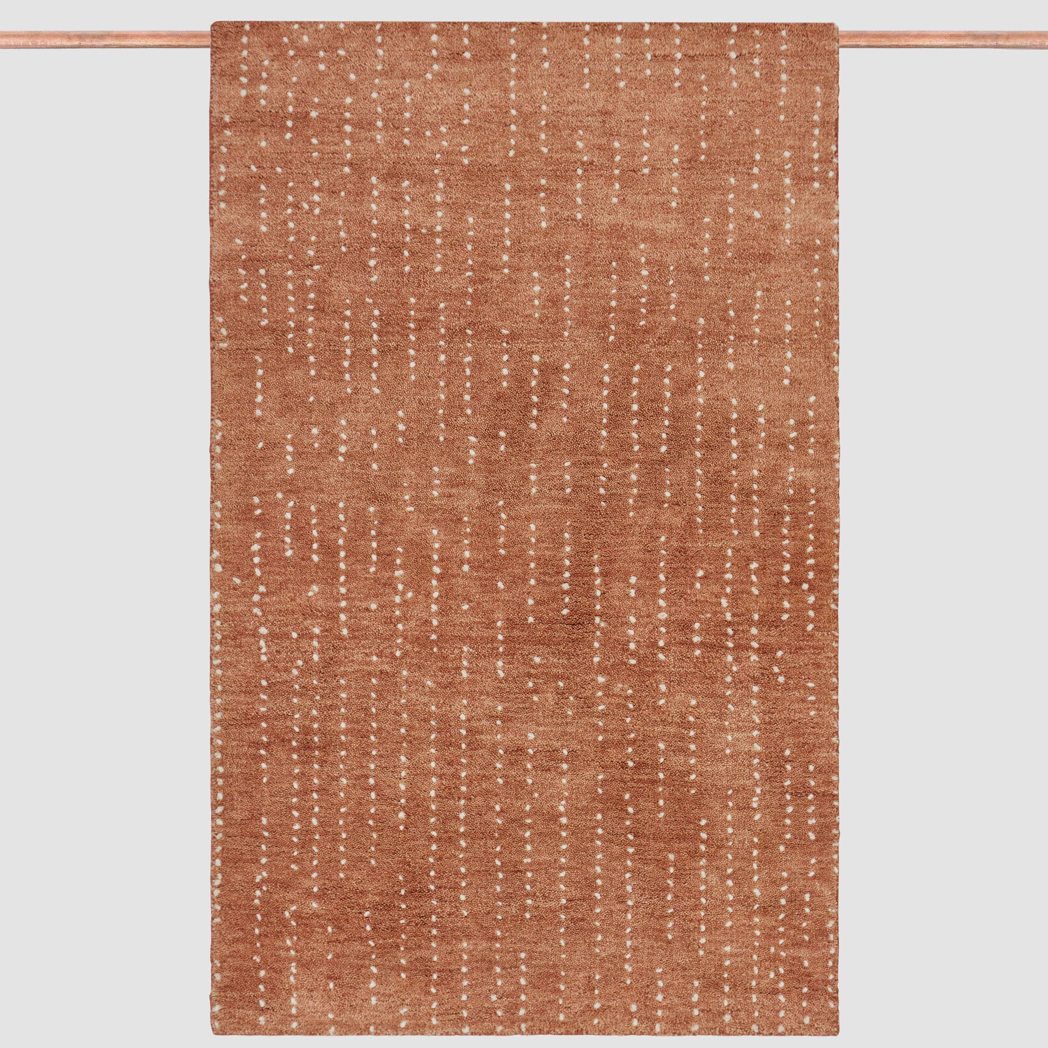 The Citizenry Atashi Hand-Knotted Accent Rug | 3' x 5' | Rust - Image 0