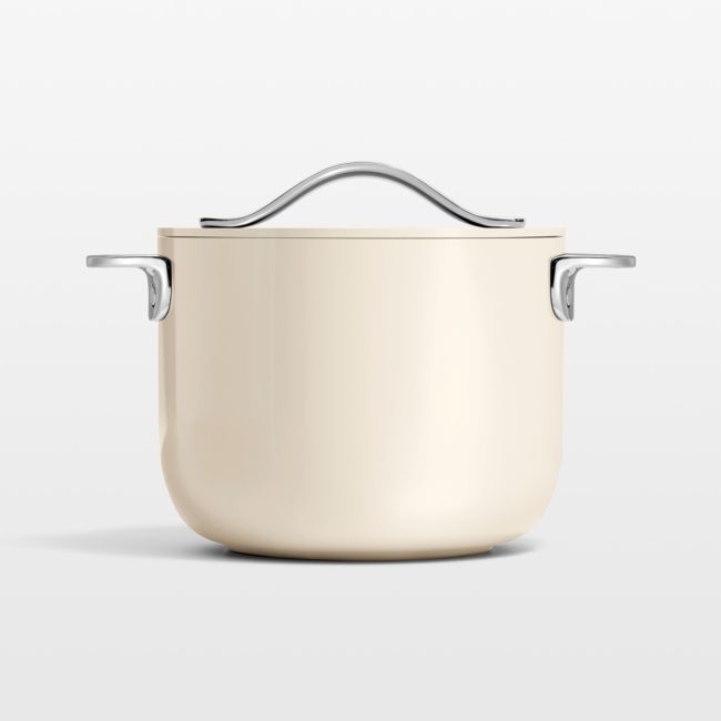Caraway ® Cookware Plus Cream 2-Qt. Petite Ceramic Cooker with Lid - Image 0