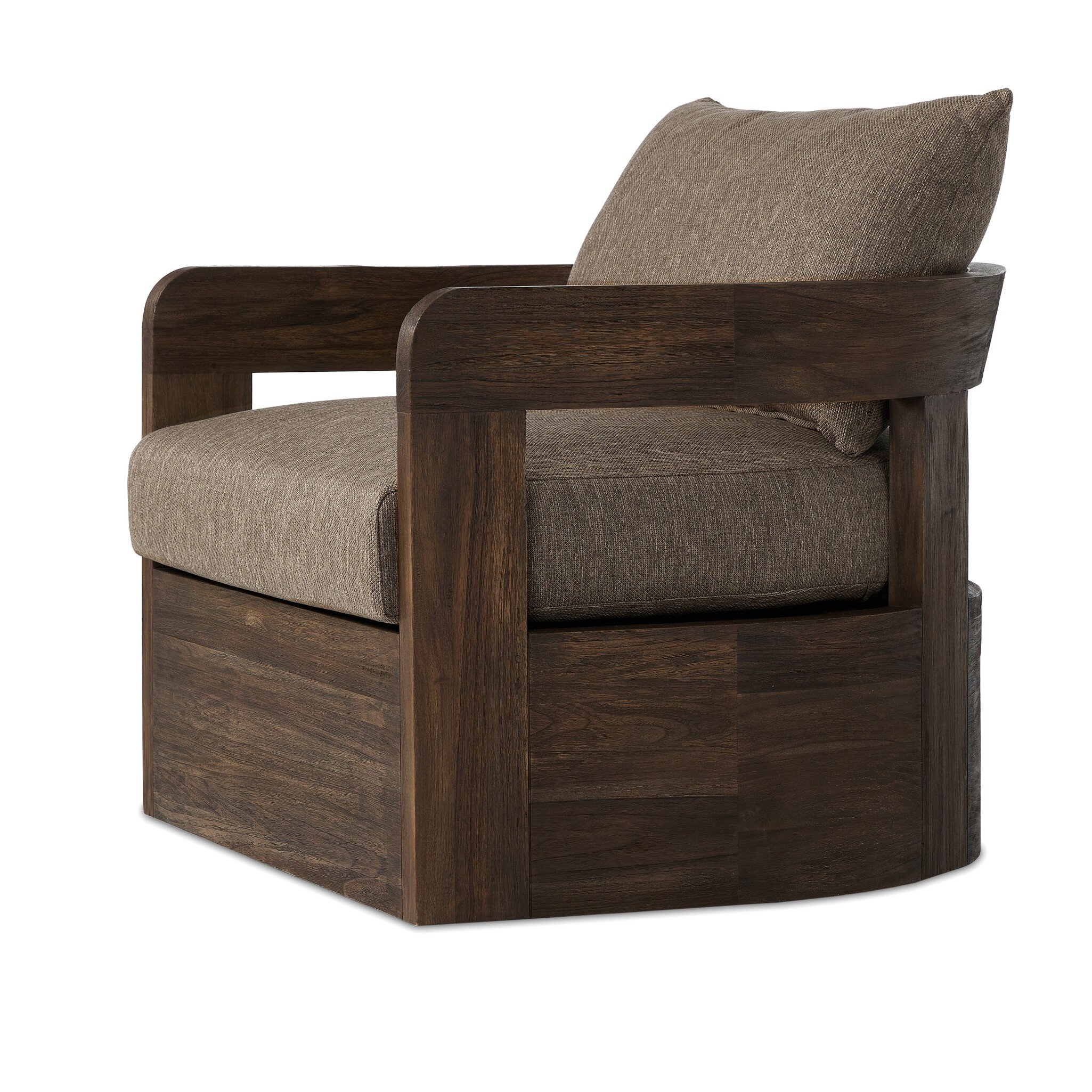 Jackson Outdoor Swivel Chair - Ellor Brown - Image 10