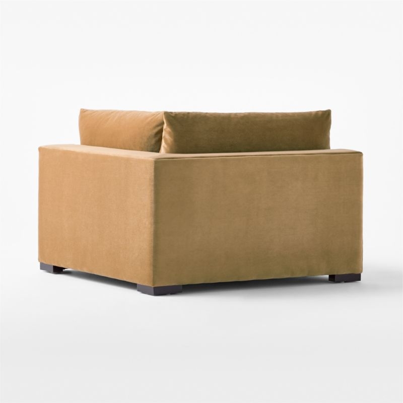 Deseo Copper Brown Performance Velvet Deep Depth Corner Chair - Image 4
