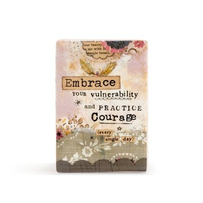 Practice Courage Plaque - Image 0
