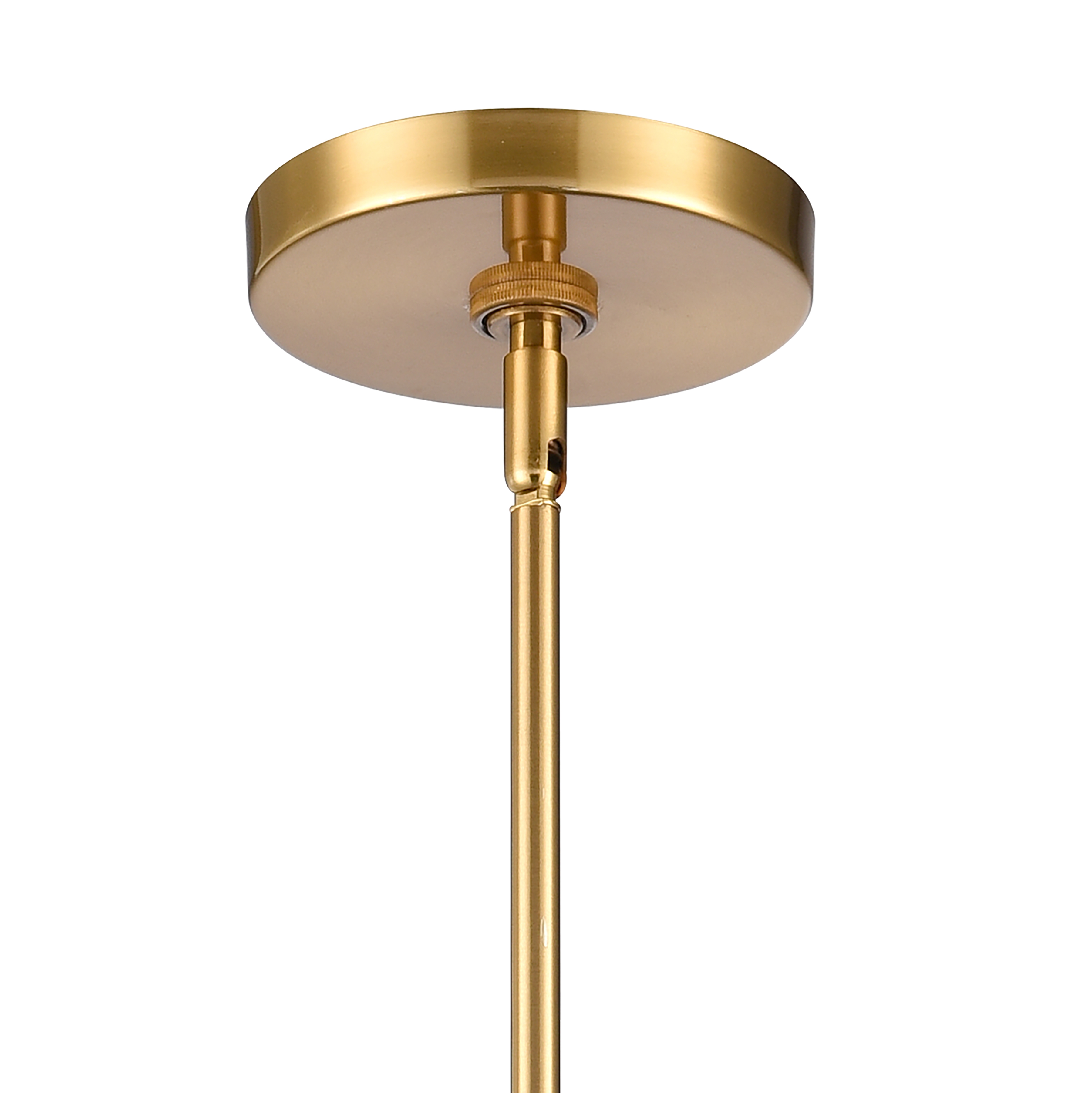 Ice Blocks 6'' Wide 1-Light Mini Pendant - Satin Brass - Image 4