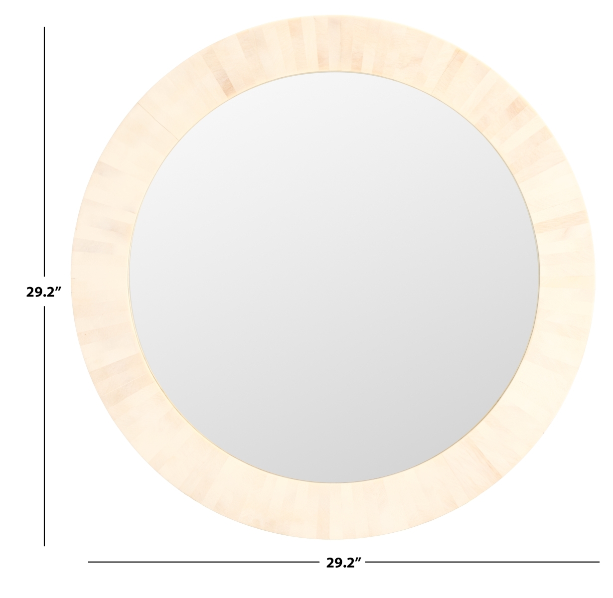 Sabi, 29.1" Mirror - Antique Ivory/Faux Bone - Image 4