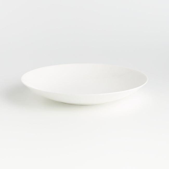 Bennett White Bone China Low Bowl - Image 0