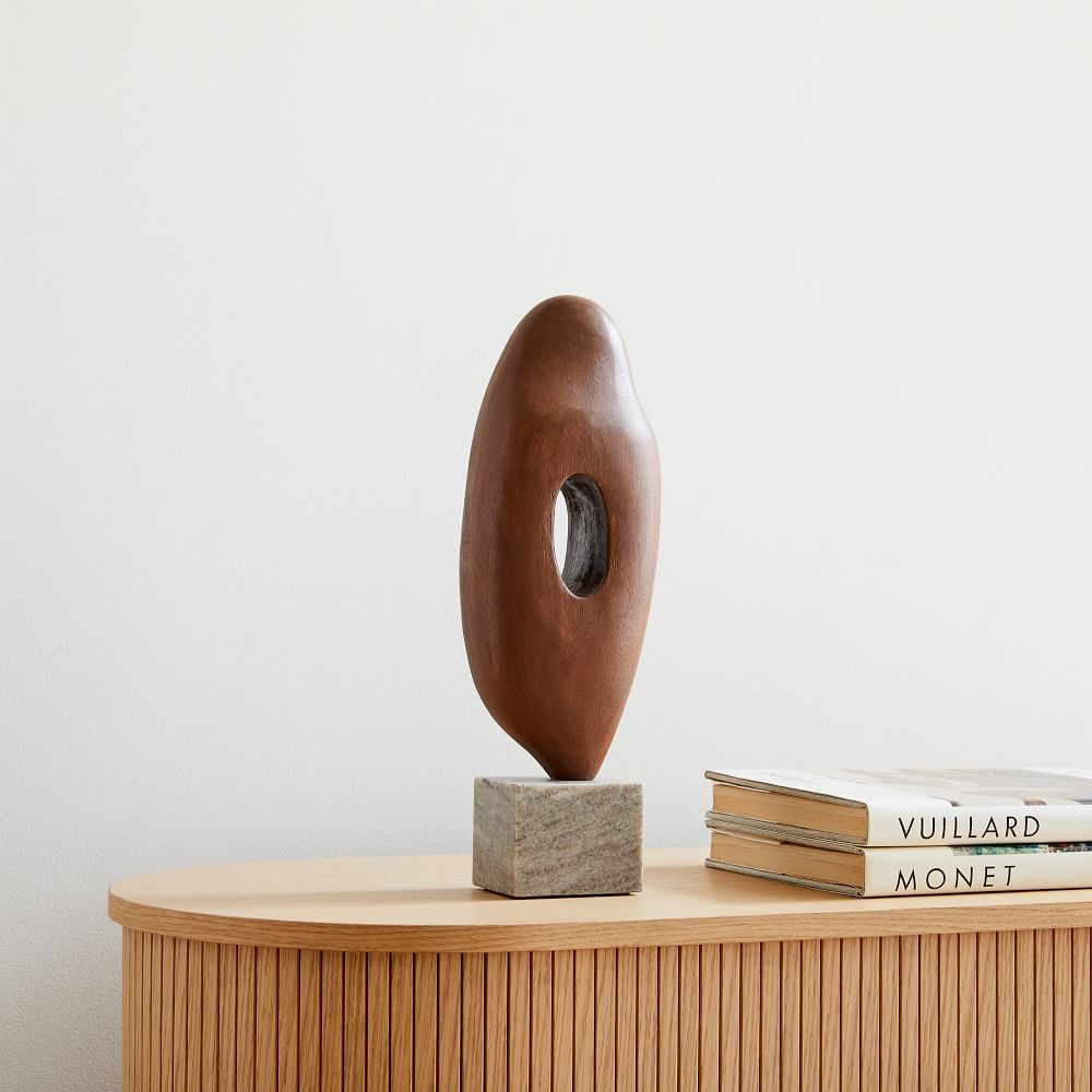 Alba Wood Sculpture, Walnut, Individual - Image 0