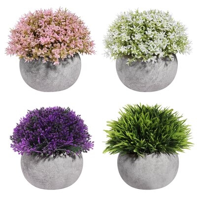 4PCS Artificial Potted Plant - Image 0