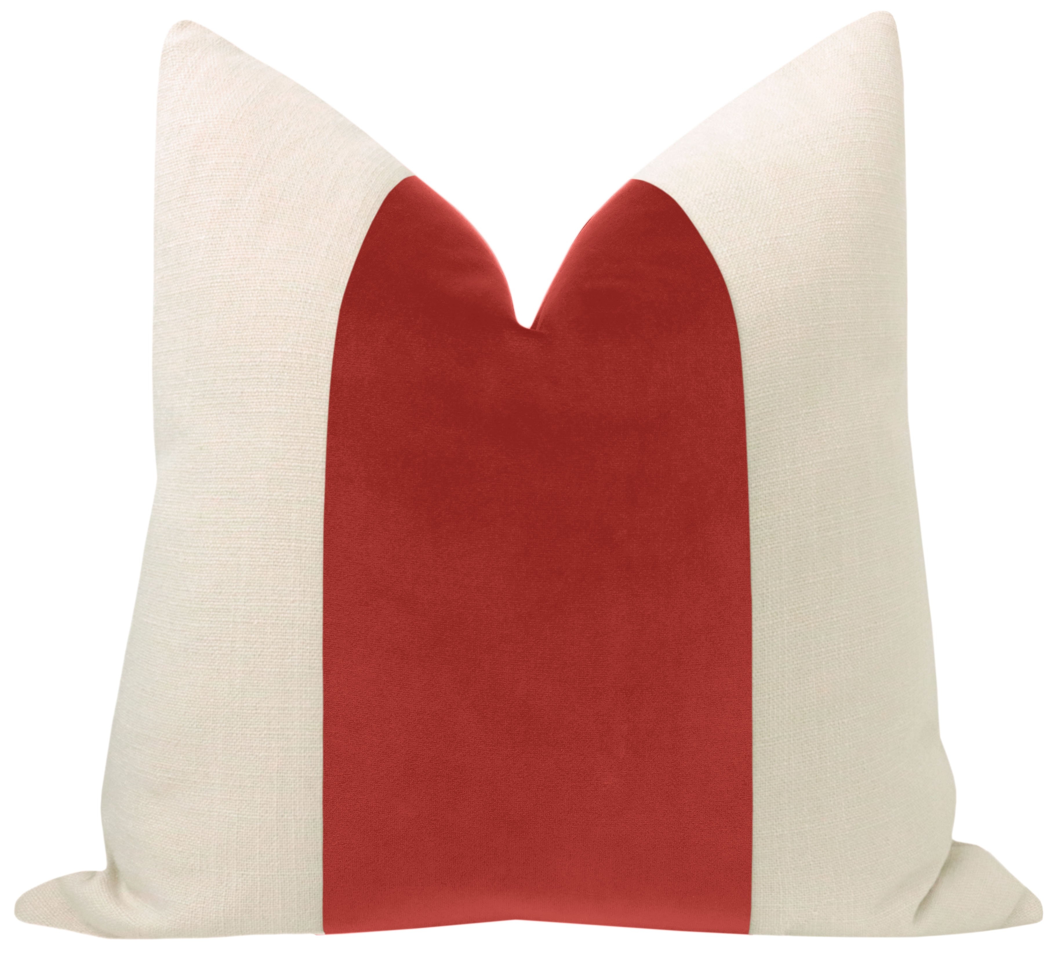 PANEL :: SIGNATURE VELVET // RHUBARB - 24" X 24" - Image 0