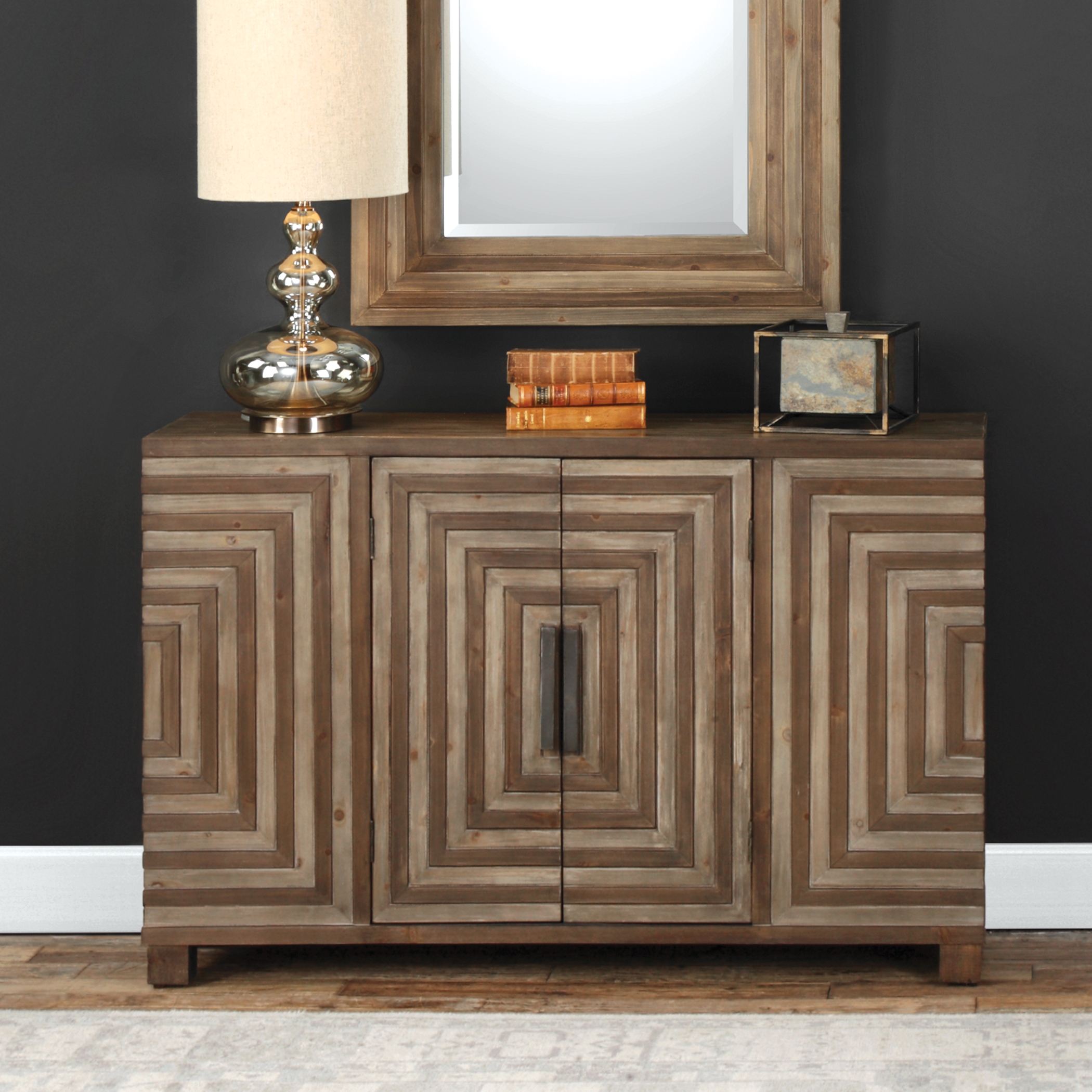 Layton Geometric Console Cabinet - Image 1