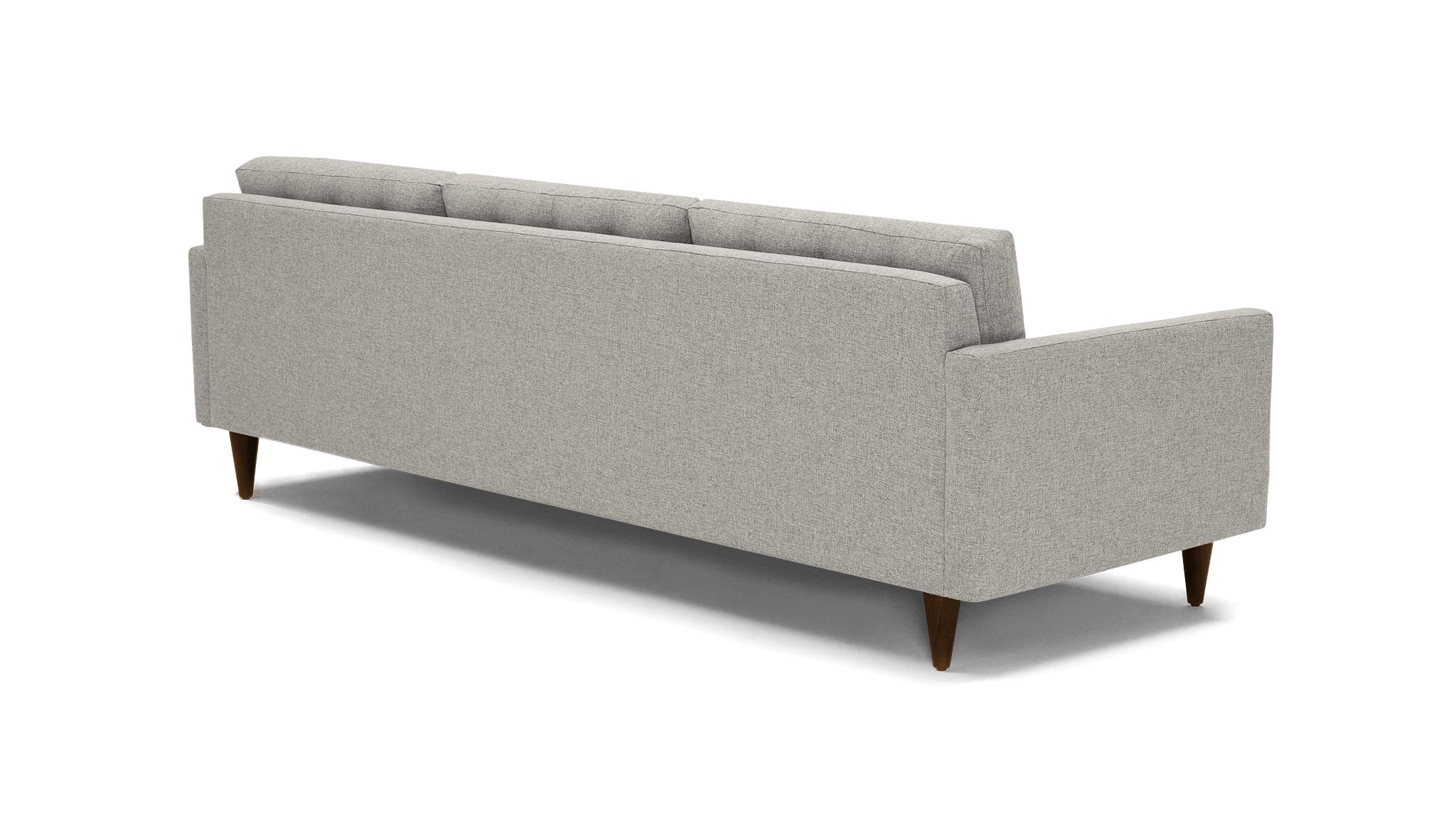 White Eliot Mid Century Modern Grand Sofa - Bloke Cotton - Mocha - Image 3