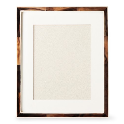 Horn and Bone Picture Frame, Dark, 11" X 14" - Image 0