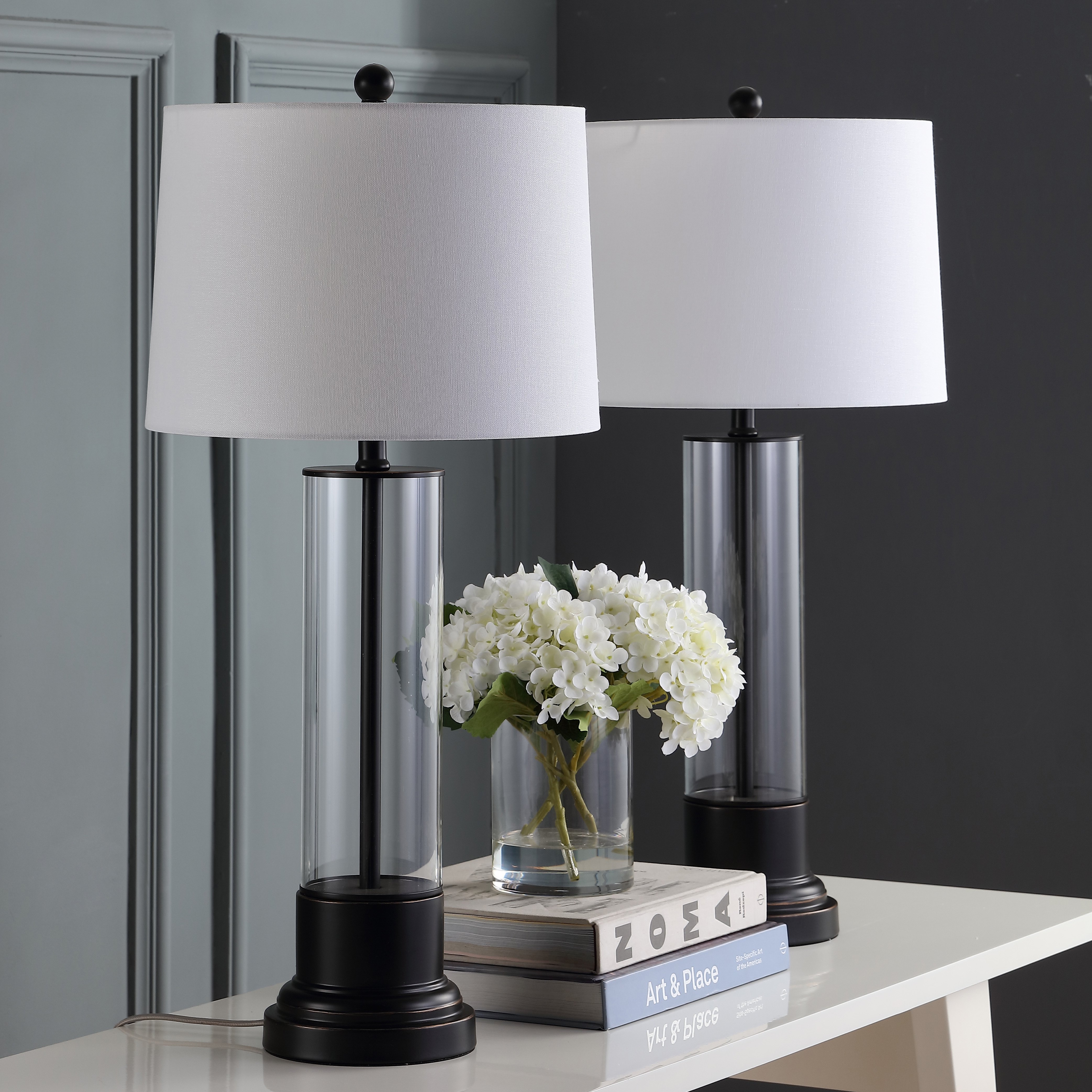 Jayse Table Lamp - Black/Clear - Arlo Home - Image 0