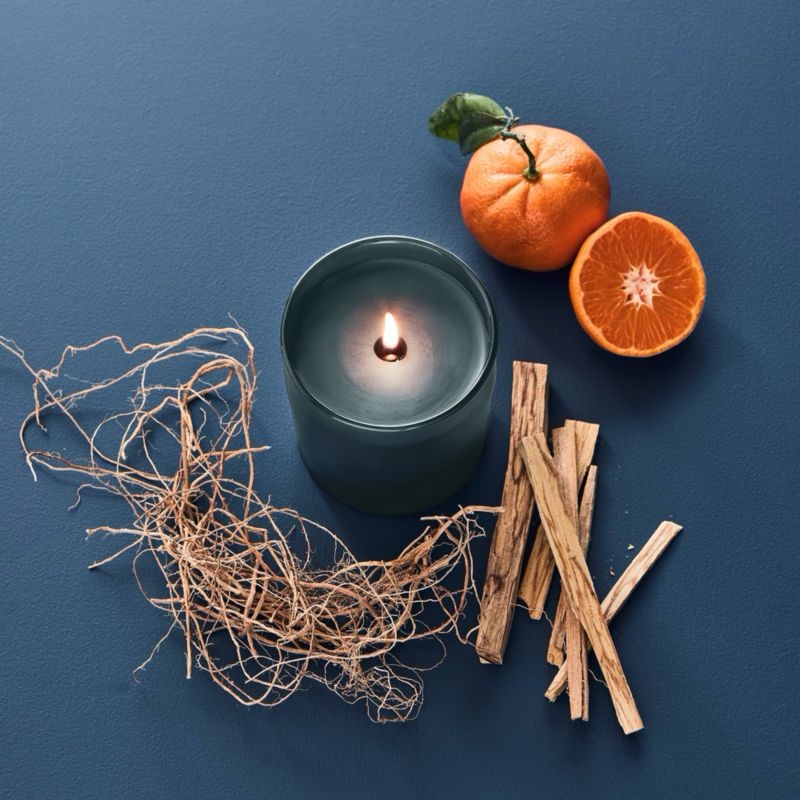 Monochrome No. 13 Indigo 1-Wick Scented Candle - Palo Santo, Vetiver and Mandarin - Image 2
