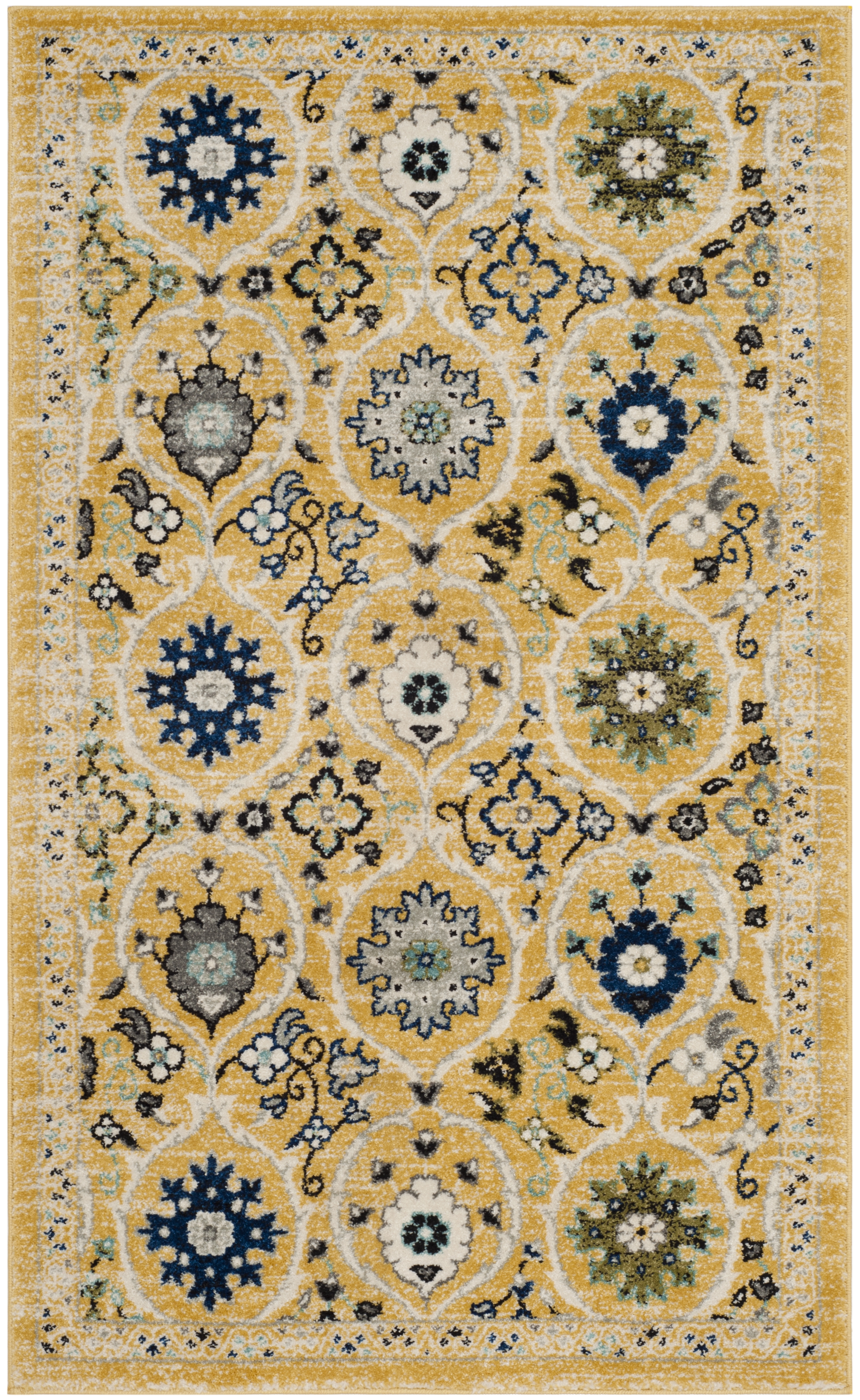 Arlo Home Woven Area Rug, EVK210B, Gold/Ivory,  3' X 5' - Image 0