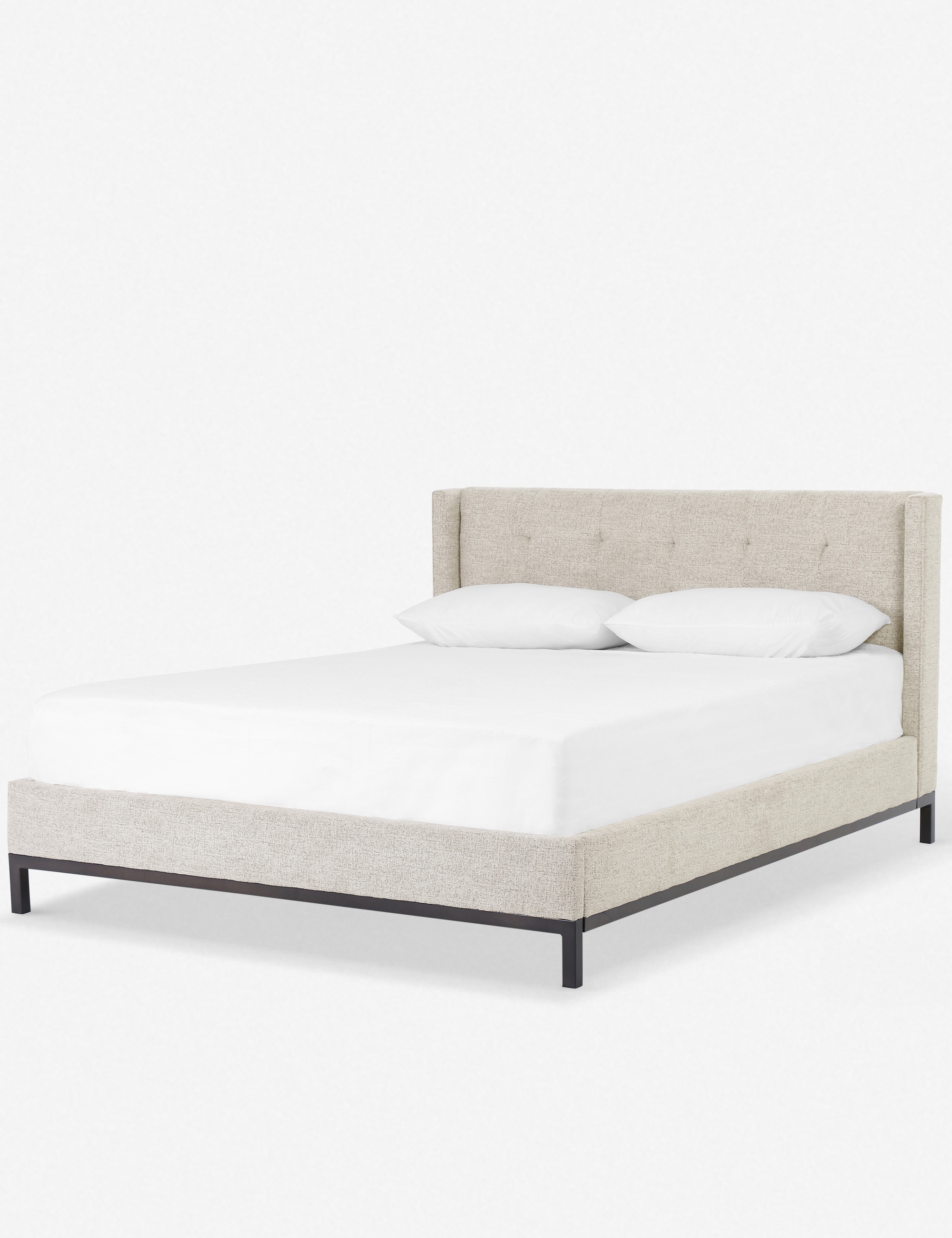 Vedette Queen Bed, Plushtone Linen - Image 1
