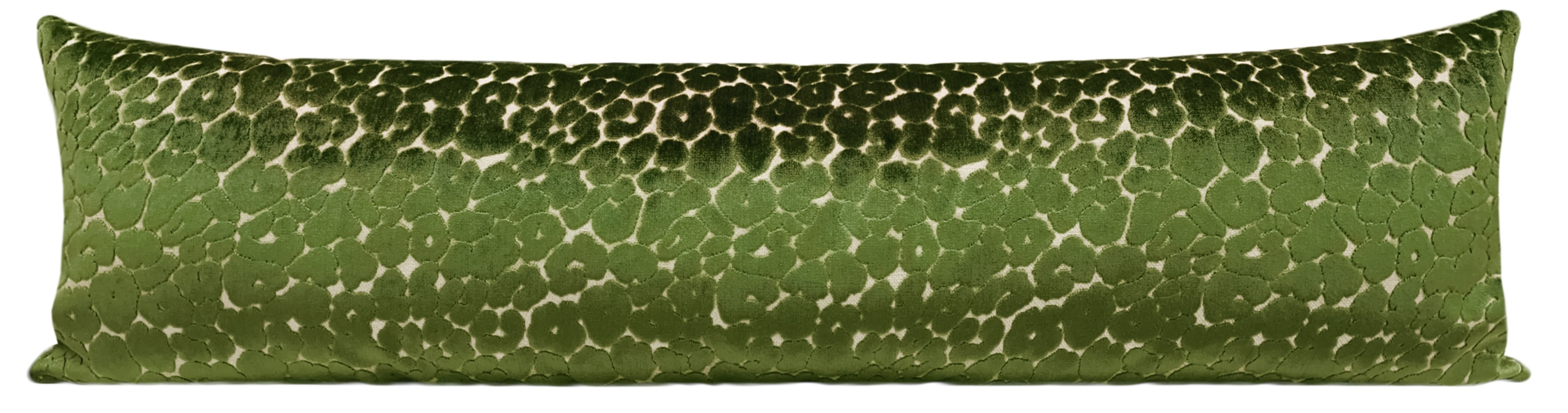 THE XL LUMBAR :: LEOPARD CUT VELVET // OLIVE - BY THE YARD - Image 2