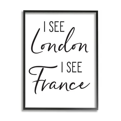 I See London And France Saying Bathroom Humor - Image 0