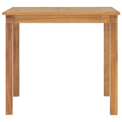 Latitude Run® Garden Dining Table 59.1"X35.4"X29.5" Solid Teak Wood - Image 0