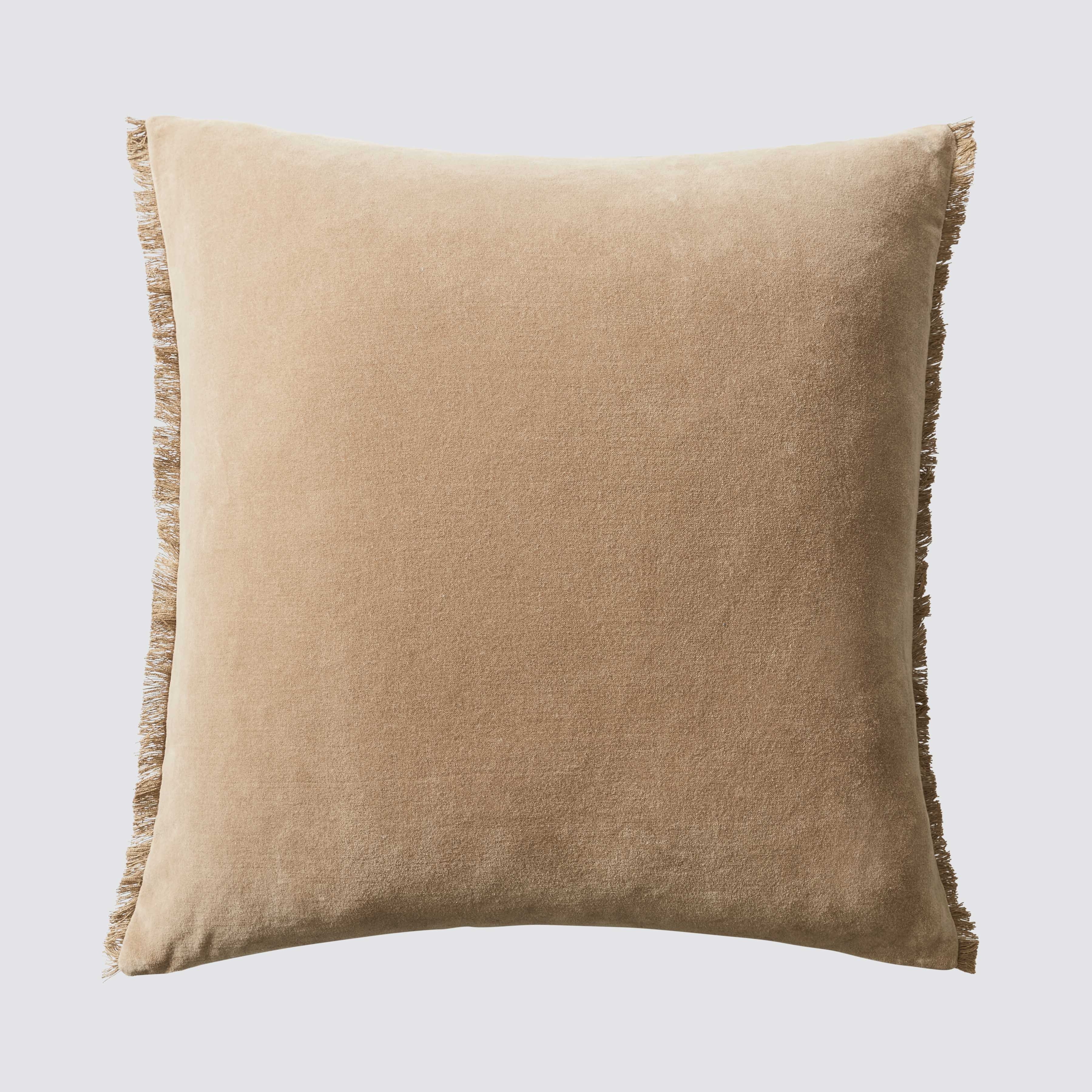 The Citizenry Naveta Velvet Pillow | 18" x 18" | Camel - Image 0