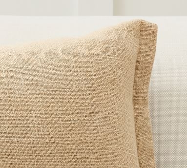 Fold Over Linen Pillow Cover, 18 x 18", Flax - Image 2