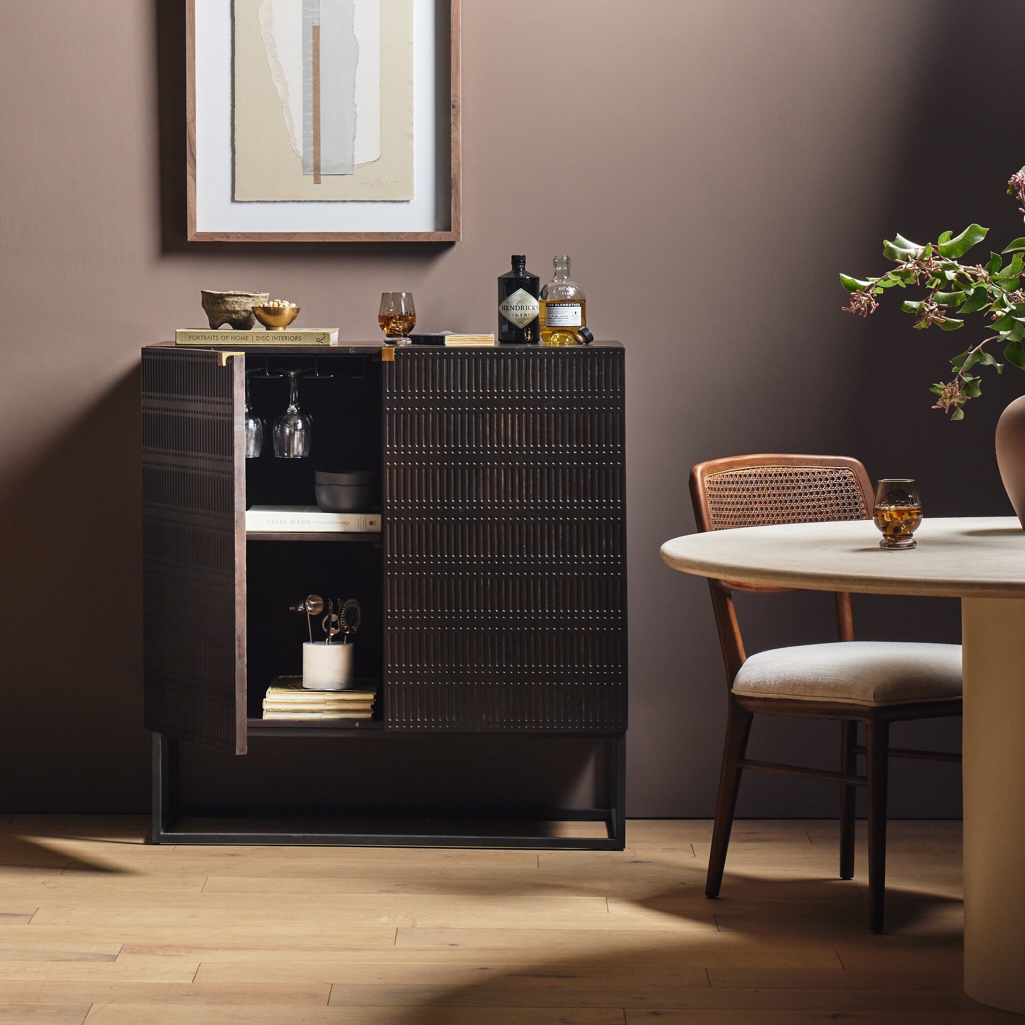 Kelby Bar Cabinet - Gunmetal - Image 12