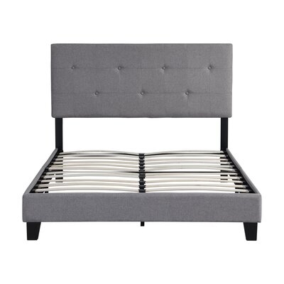 Full Tufted Upholstered Platform Bed - Image 0