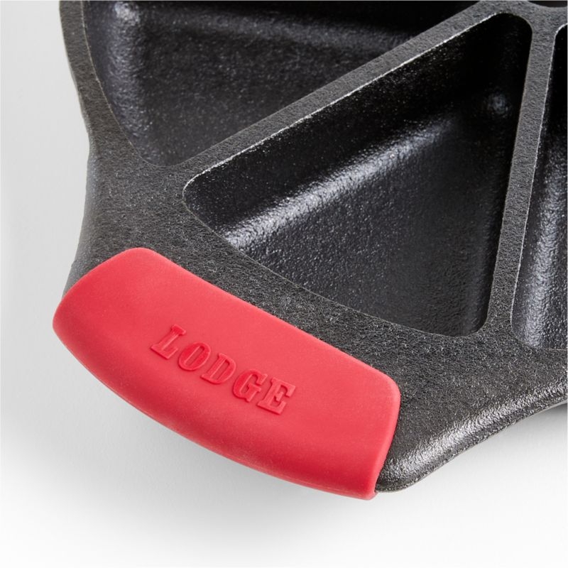 Lodge ® Cast Iron Wedge Pan with Silicone Grip - Image 1