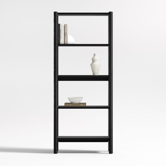Emmer Charcoal Oak Bookcase - Image 0