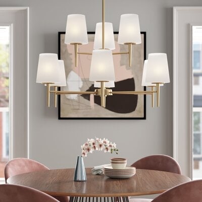 Aimee 9 - Light Shaded Tiered Chandelier - Image 0