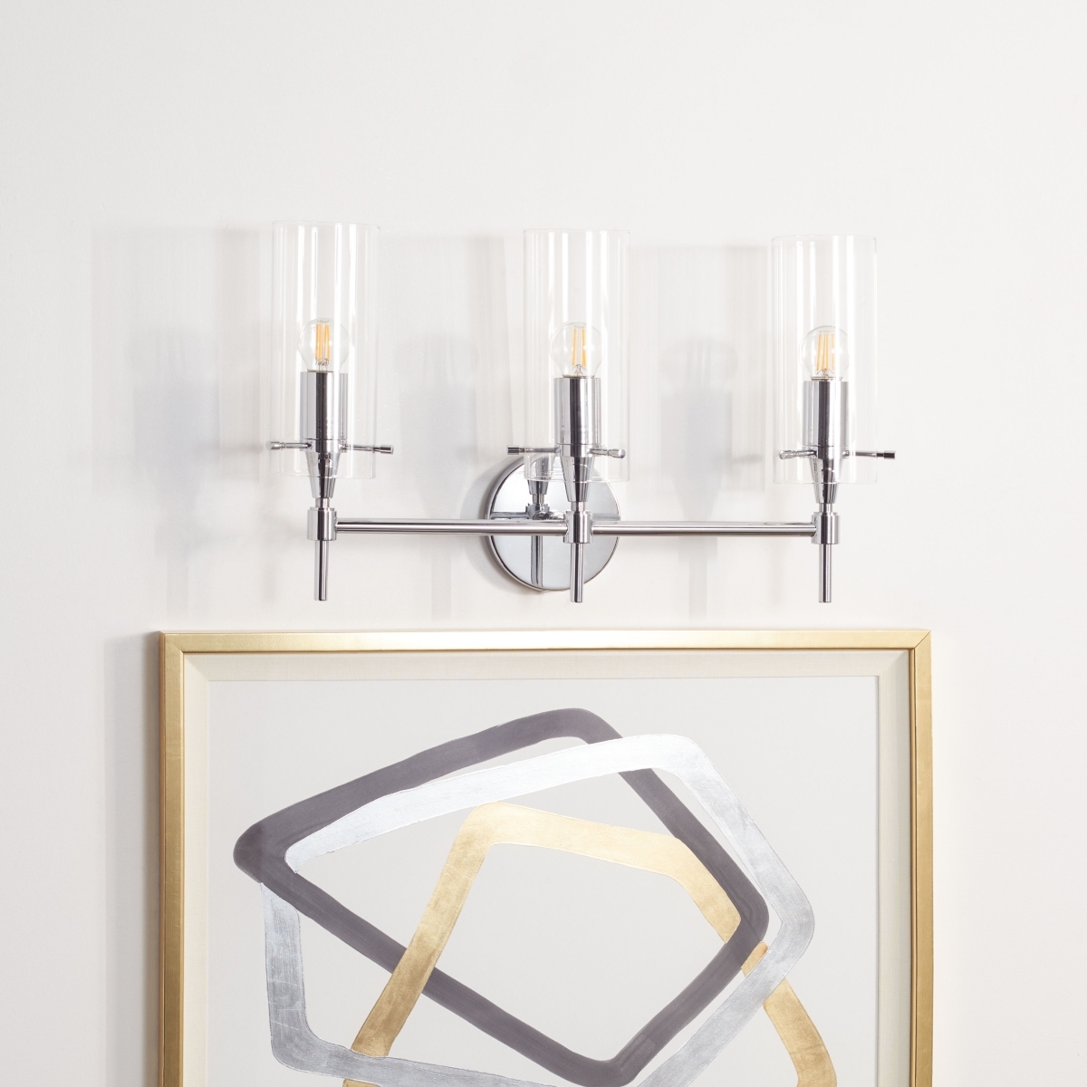 Norala Vanity Sconce - Chrome - Safavieh - Image 3