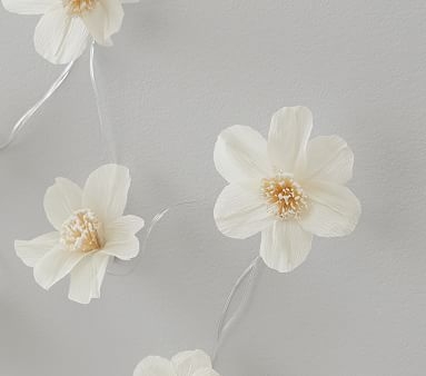 Crepe Paper Flower String Lights - Image 4