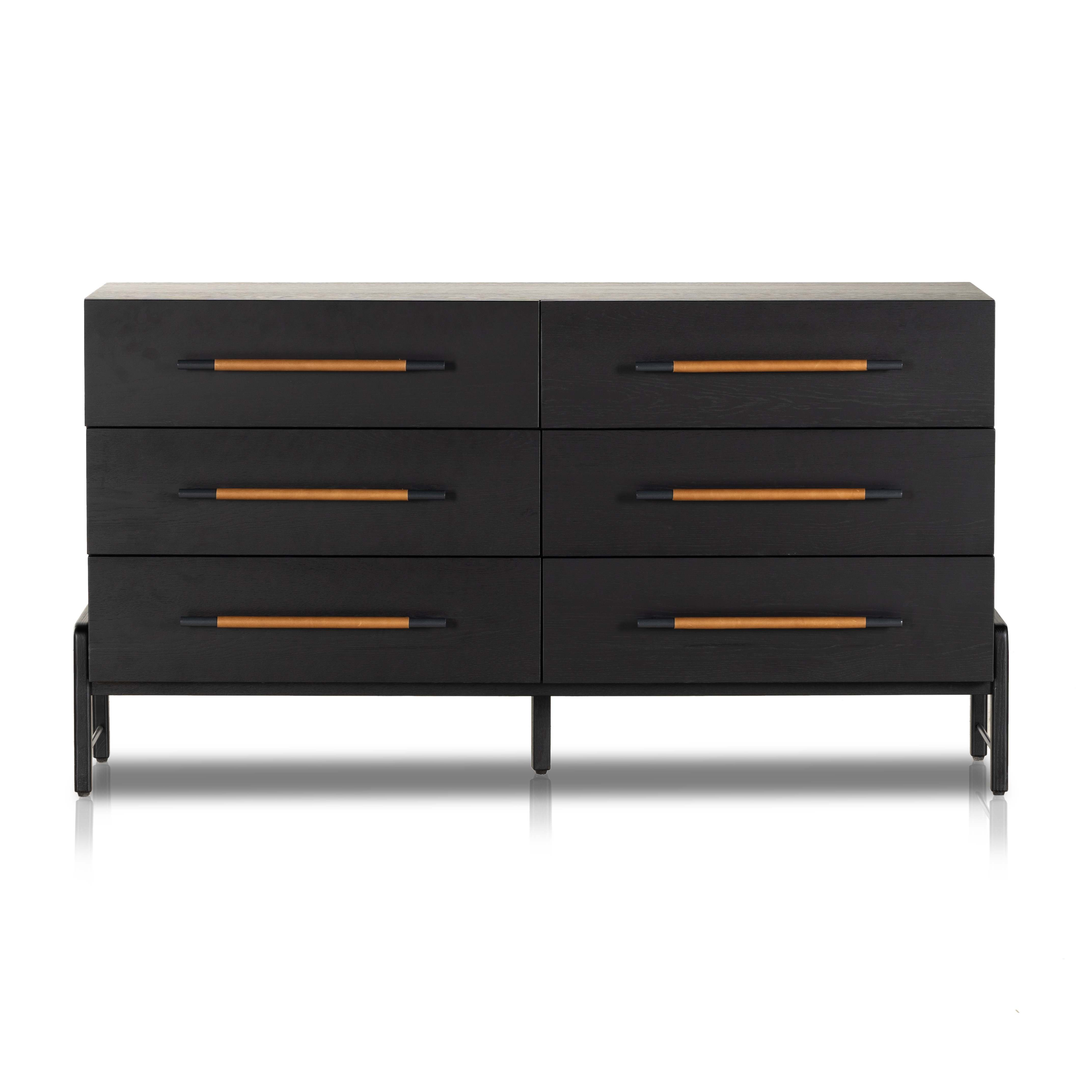 Rosedale 6 Drawer Dresser-Ebony Oak - Image 3