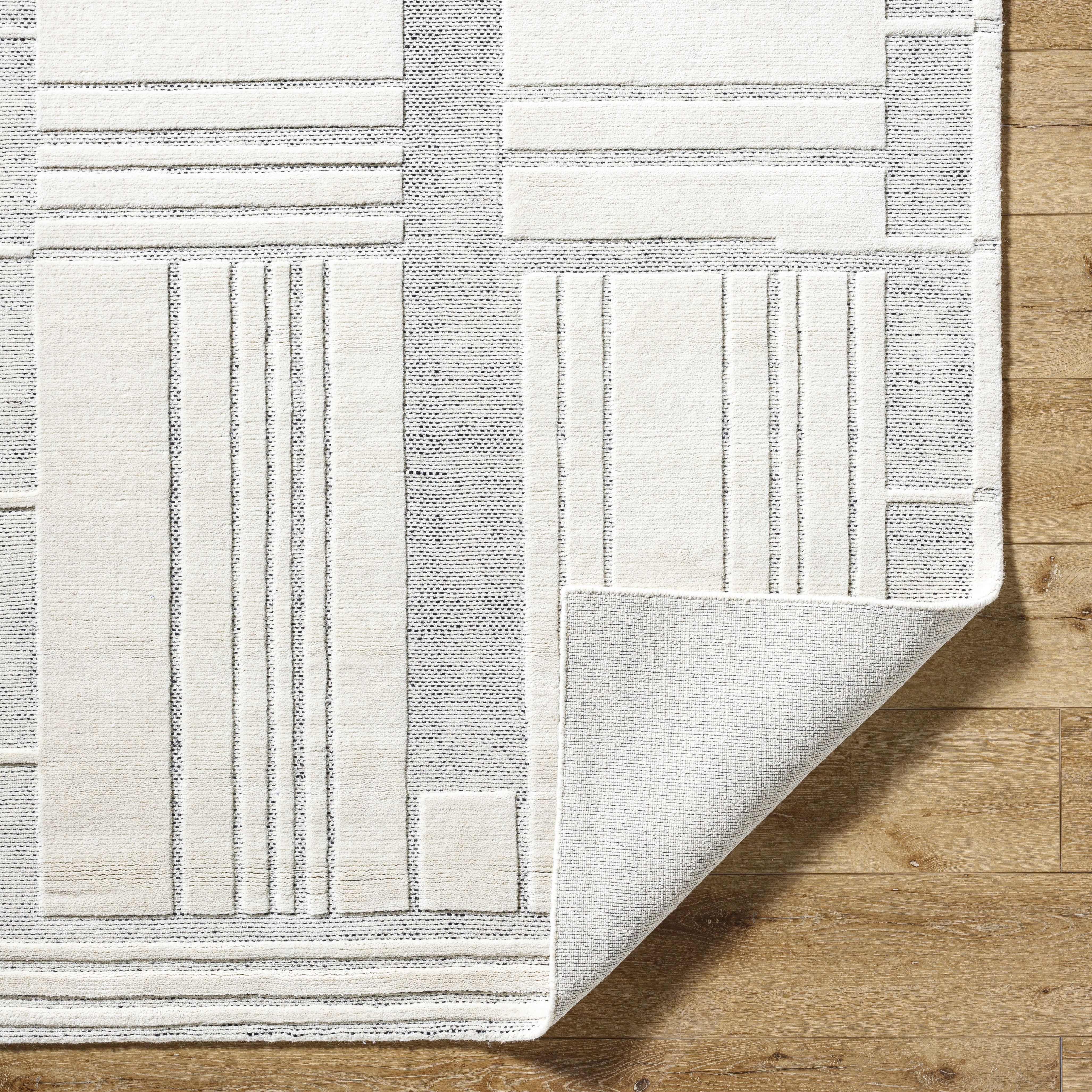 Molde Beige Indoor 9' x 12' Handmade Rug - Image 3