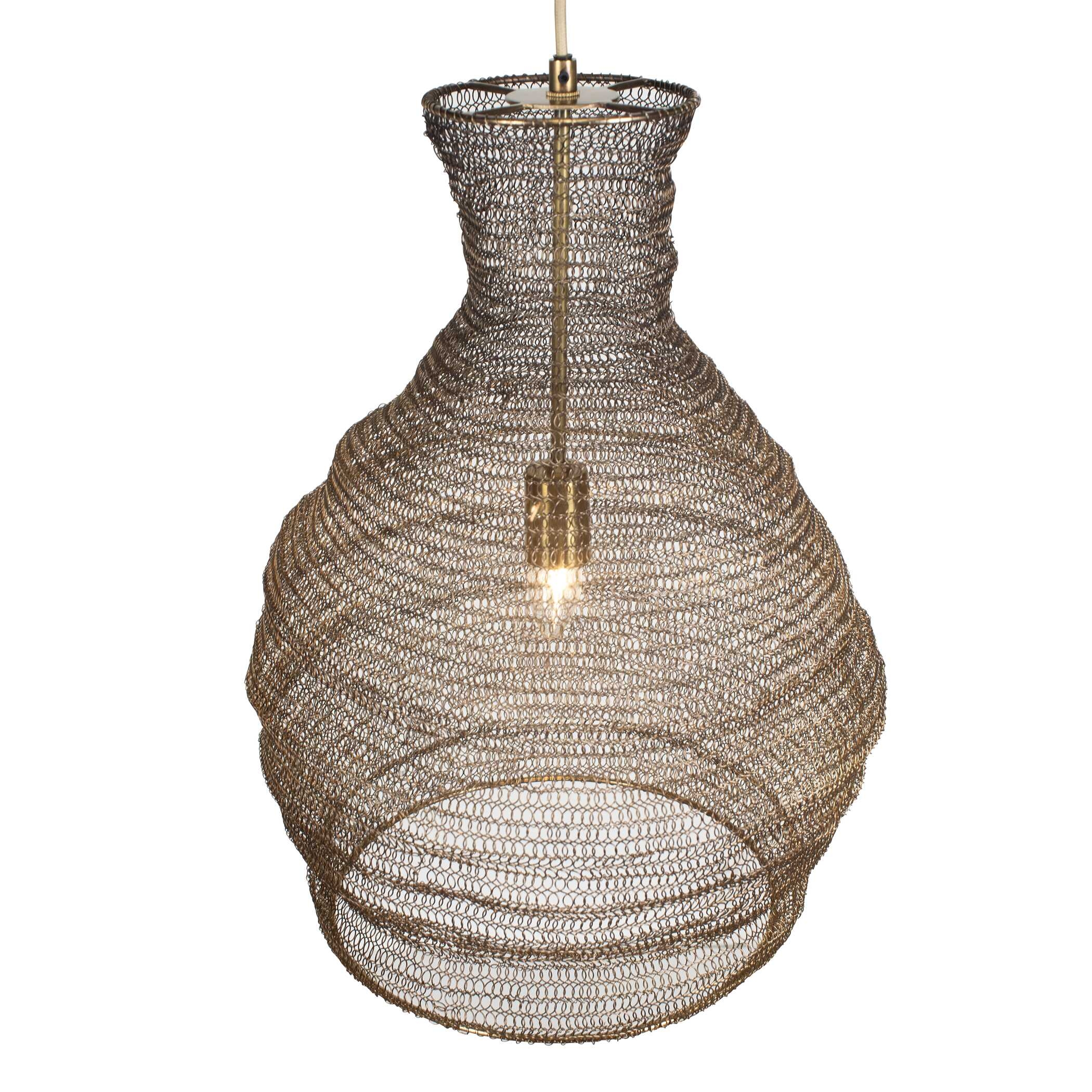 Murmur Woven Brass 1 Light Pendant - Image 4