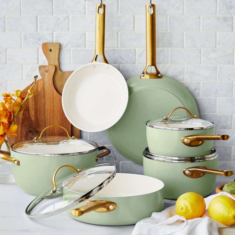 GreenPan ™ Reserve Sage 10-Piece Ceramic Non-Stick Cookware Set - Image 1