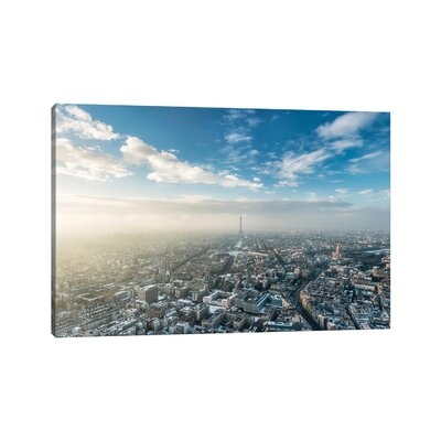 Aerial View Of The Paris Skyline In Winter - Image 0