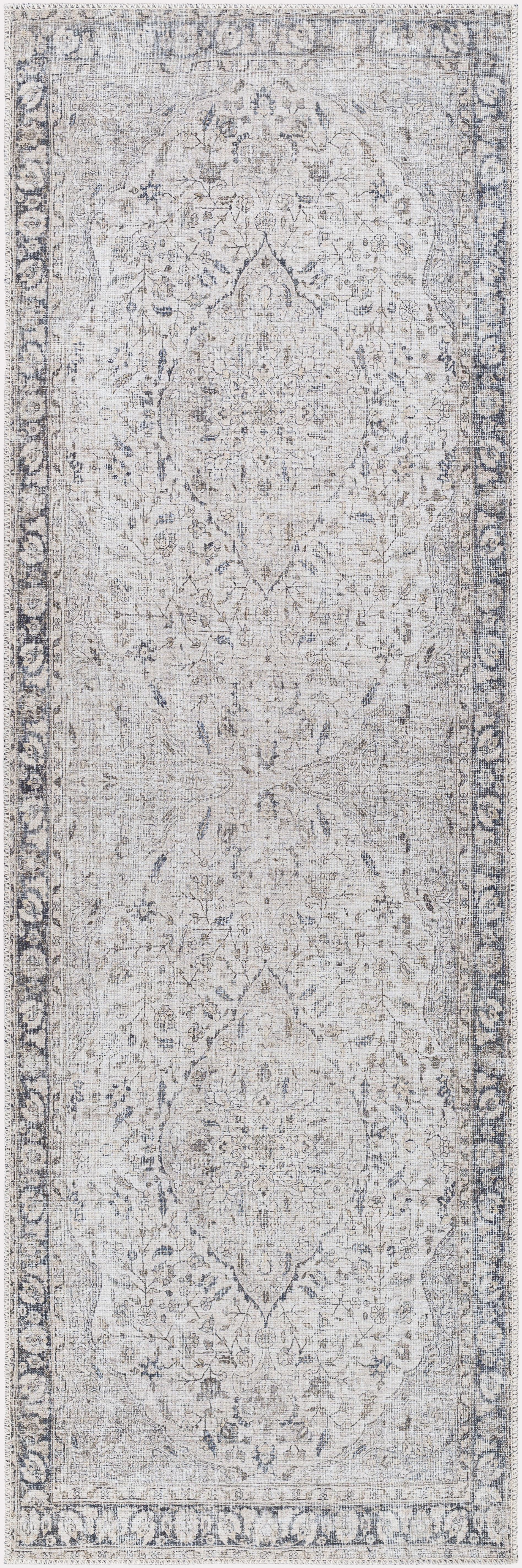 Amelie Gray Indoor 5'3" x 7'3" Machine Woven Rug - Image 0