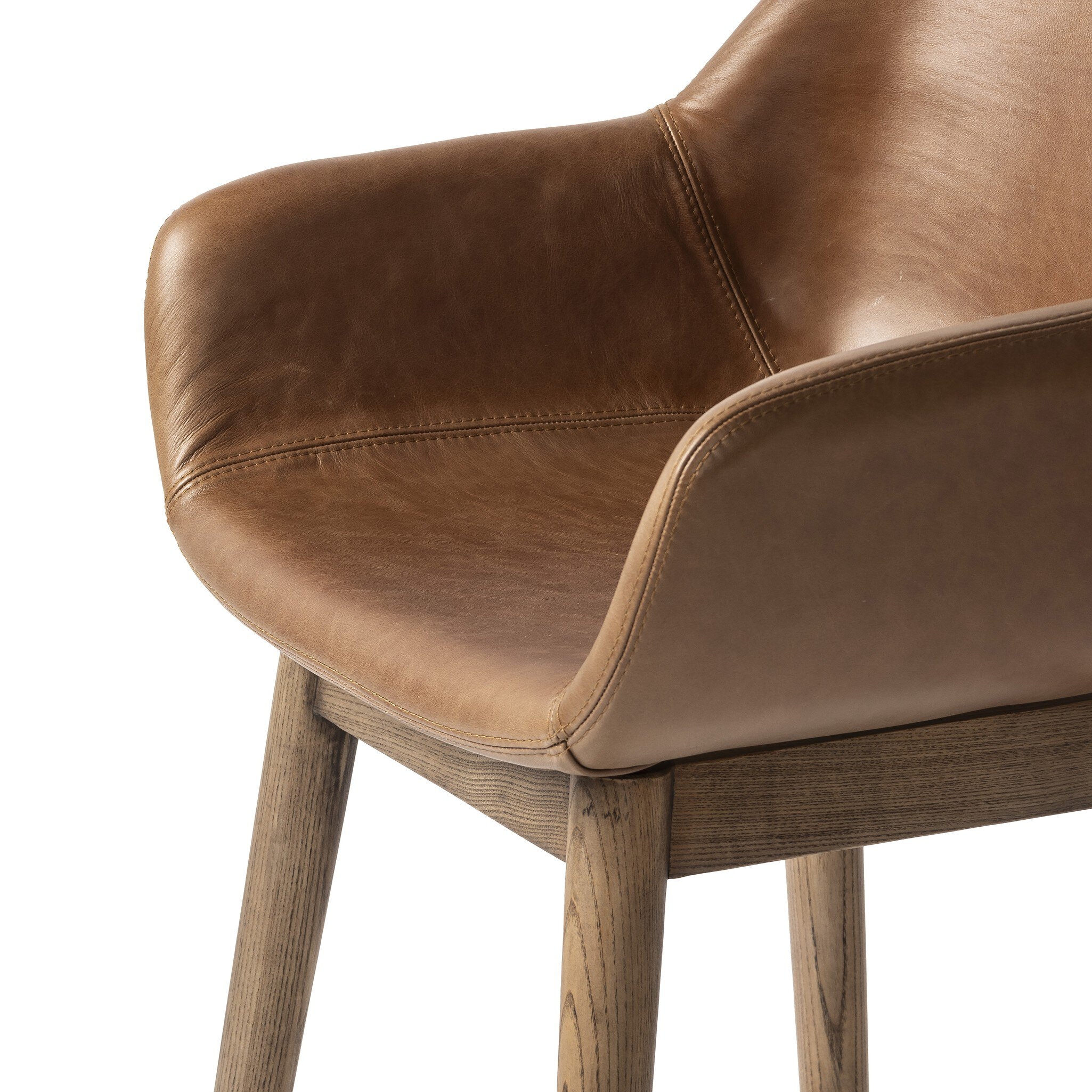 Hannah Swivel Bar + Counter Stool - Sonoma Chestnut - Image 3