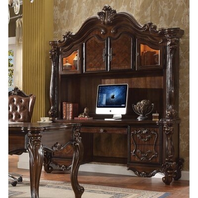 Versailles Computer Desk & Hutch In Cherry Oak - Image 0