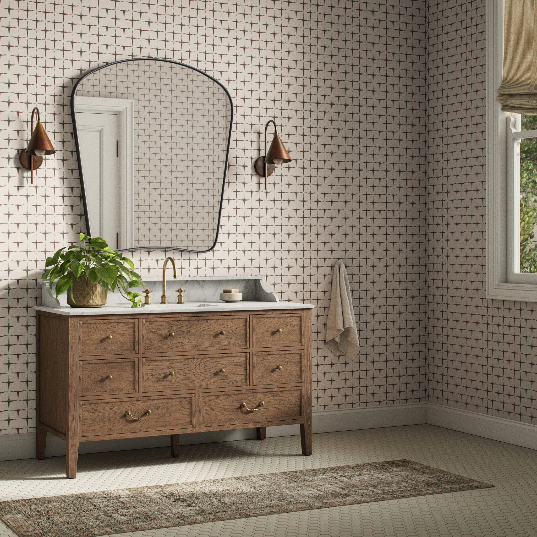 Blocking Wallpaper by Getty Images - Blocking Taupe II - Image 1